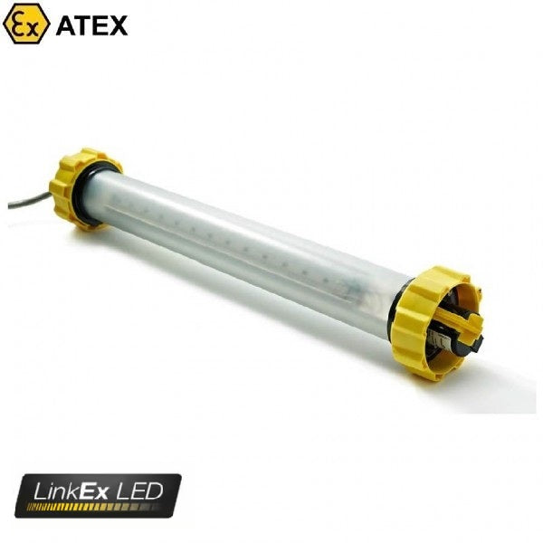 Oprawa oświetleniowa Ex ATEX Topserw WOLF LX-400SL, zasilanie 24 V, kabel 20 m, wtyk, 360°, Zone ‘1’, ‘21’