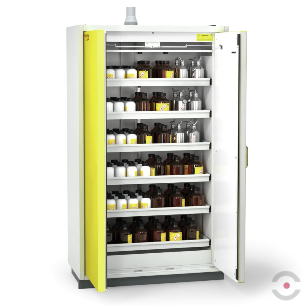 Szafa ognioodporna Topserw PRIME-90 XL, 6 półek wysuwanych, drzwi CLA/O żółte, CLASSIC, 90 min