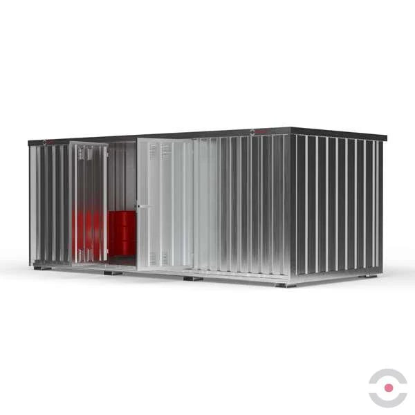 Magazyn chemiczny nieizolowany Topserw, SLH 6*3, S*G*W 6075*2875*2385 mm, 2*1400 l, galwanizowany, jednomodułowy