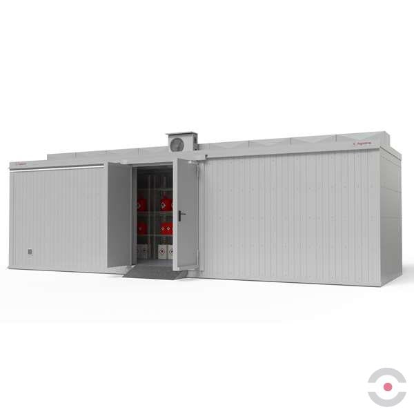 Magazyn ognioodporny Topserw, 8-PR, EI90, S*G*W 8000*2950*2440 mm, 2*1500 l, drzwi dwuskrzydłowe DF