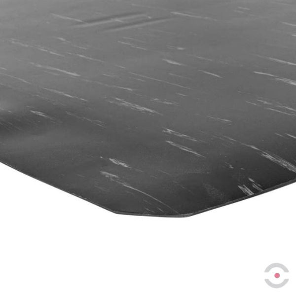 Mata ergonomiczna Notrax, 470 Marble Sof-Tyle, laminowana, 122 cm x 22,8 m, obszar suchy, szary