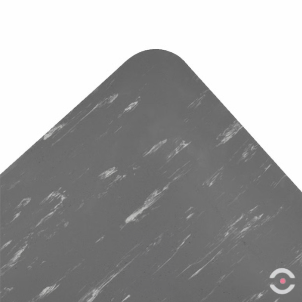 Mata ergonomiczna Notrax, 470 Marble Sof-Tyle, laminowana, 122 cm x 22,8 m, obszar suchy, szary