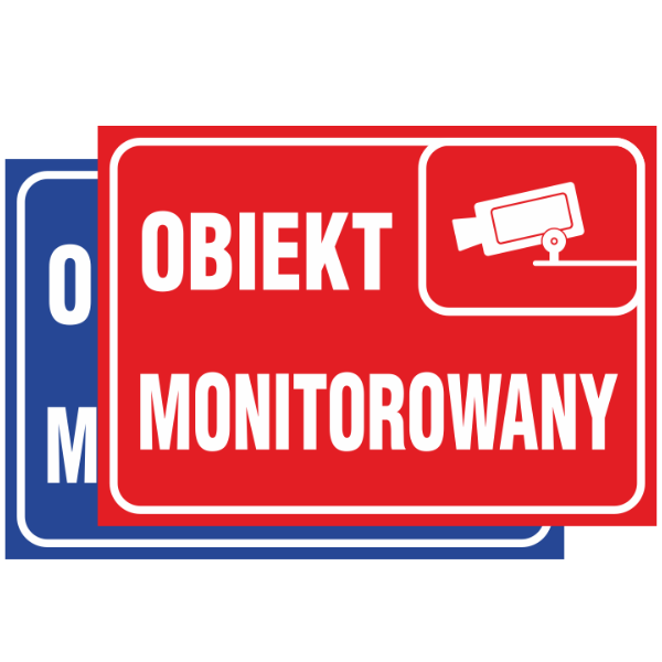 Znak informacyjny Obiekt monitorowany 150x205mm F (111)