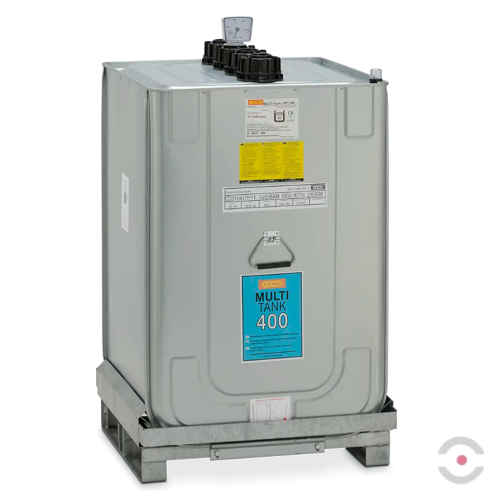 Zbiornik zabezpieczający MULTI-Tank, dwupłaszczowy, na zużyte i świeże oleje, pojemność 400 l