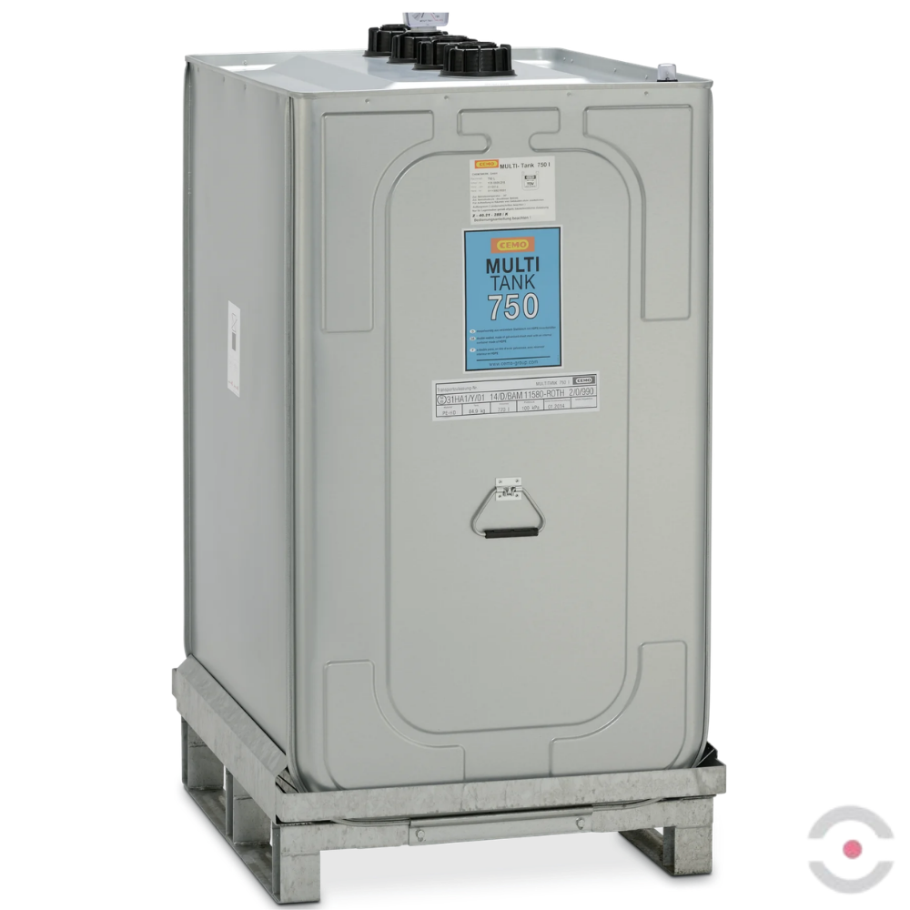 Zbiornik zabezpieczający MULTI-Tank, dwupłaszczowy, na zużyte i świeże oleje, pojemność 750 l
