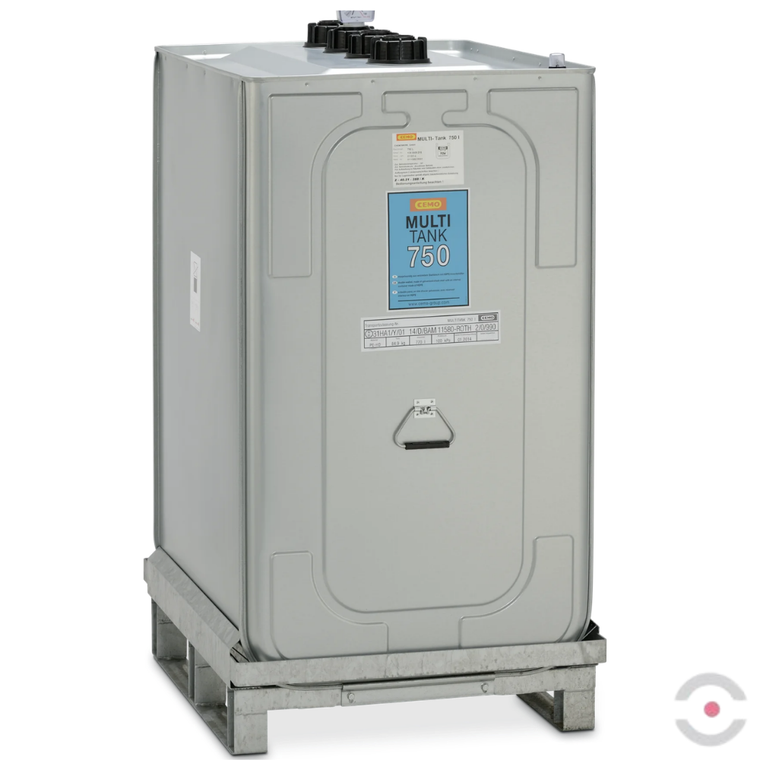 Zbiornik zabezpieczający MULTI-Tank, dwupłaszczowy, na zużyte i świeże oleje, pojemność 750 l