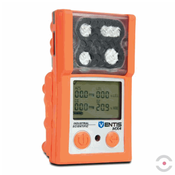 Miernik wielogazowy Ventis MX4 – LEL, H2S, O2, li-ion slim extended, dyfuzja, ładowarka 230 V, pomarańczowy