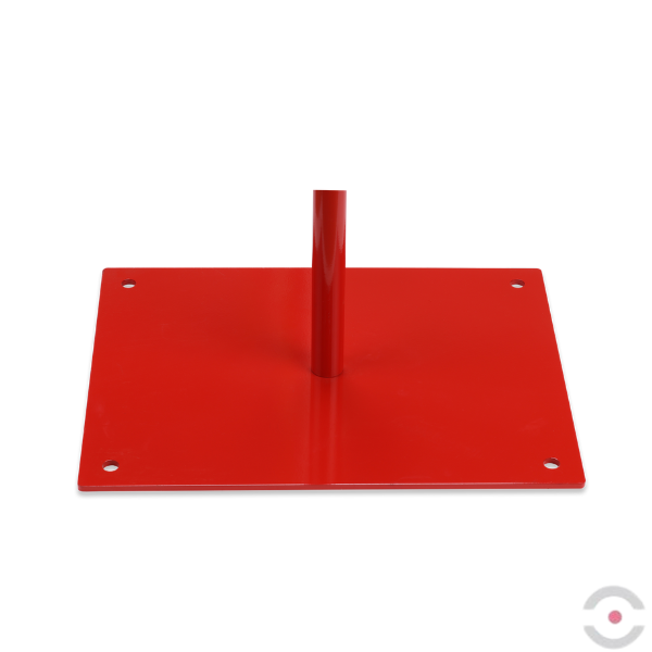 Zestaw 2 szt. Bariera nożycowa, dł. 2*2000 mm, słupek, kółka, czerwony/biały