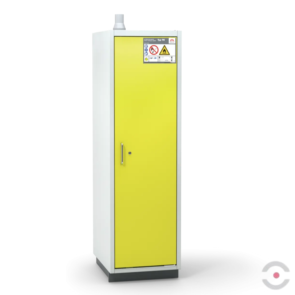 Szafa ognioodporna Topserw PRIME-90 M, 3 półki wysuwane, drzwi CLA żółte, CLASSIC, 90 min
