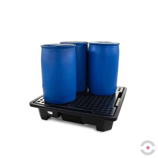 Wanna wychwytowa polietylenowa Topserw 249 l, beczka 4*200 l, stos, kratownica, czarny, MEDIUM