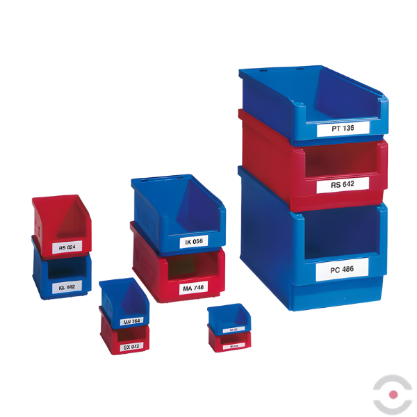 Szafa warsztatowa L-TALL, 84 pojemniki, drzwi dwuskrzydłowe, W*S*G 1980*700*300 mm, szary