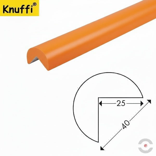 Elastyczny profil ostrzegawczo-ochronny Knuffi, typ A, pomarańczowy, 1000 mm