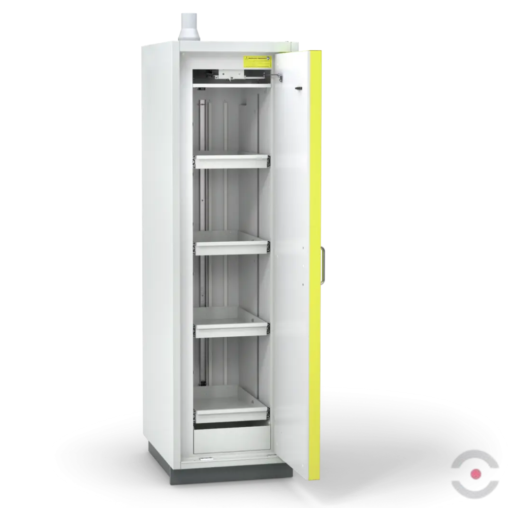 Szafa ognioodporna Topserw PRIME-90 ML, 4 półki wysuwane, drzwi CLA żółte, CLASSIC, 90 min