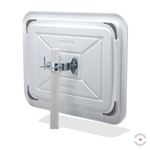 Lustro przemysłowe Dancop, Madrid, 60*80 cm, akryl, biało-czerwone