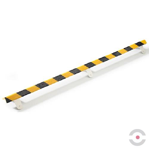 Profil ochronny TYP E, żółto - czarny, 1 m, ścienny z blaszkami montażowymi