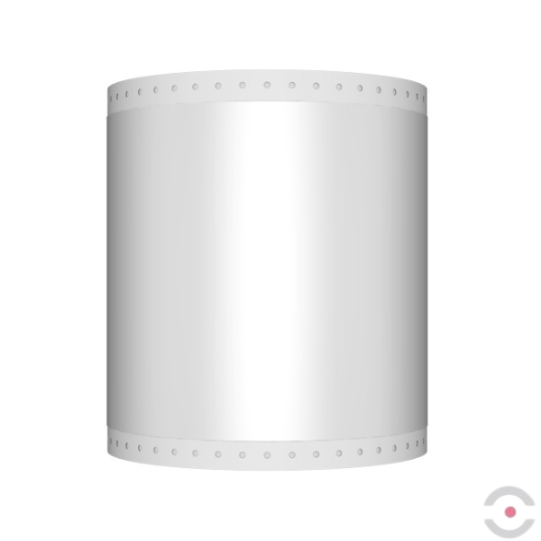 Taśma/rolka poliestrowa Industrial do etykiet, oznaczeń, S*D 110 mm*30 m, błyszczące aluminium