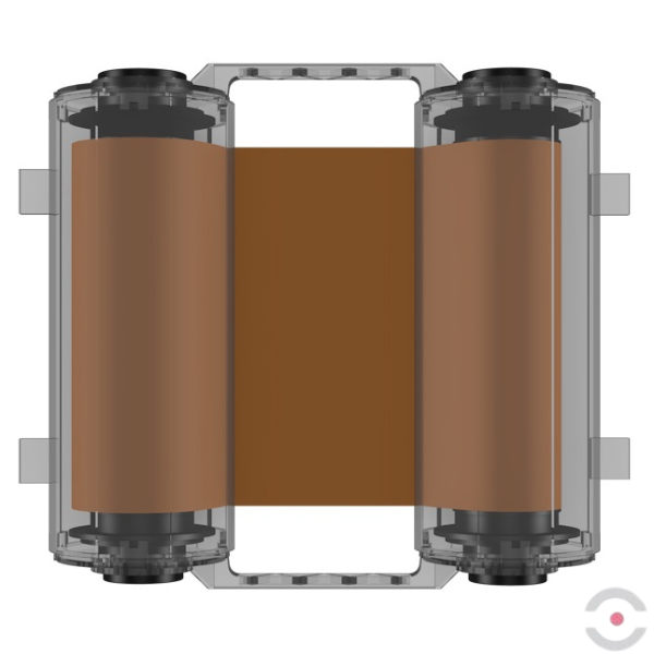 Taśma/rolka barwiąca do drukowania na winylu, S*D 110 mm*120 m, brązowa