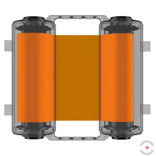 Taśma/rolka barwiąca do drukowania na winylu, S*D 110 mm*120 m, pomarańczowa