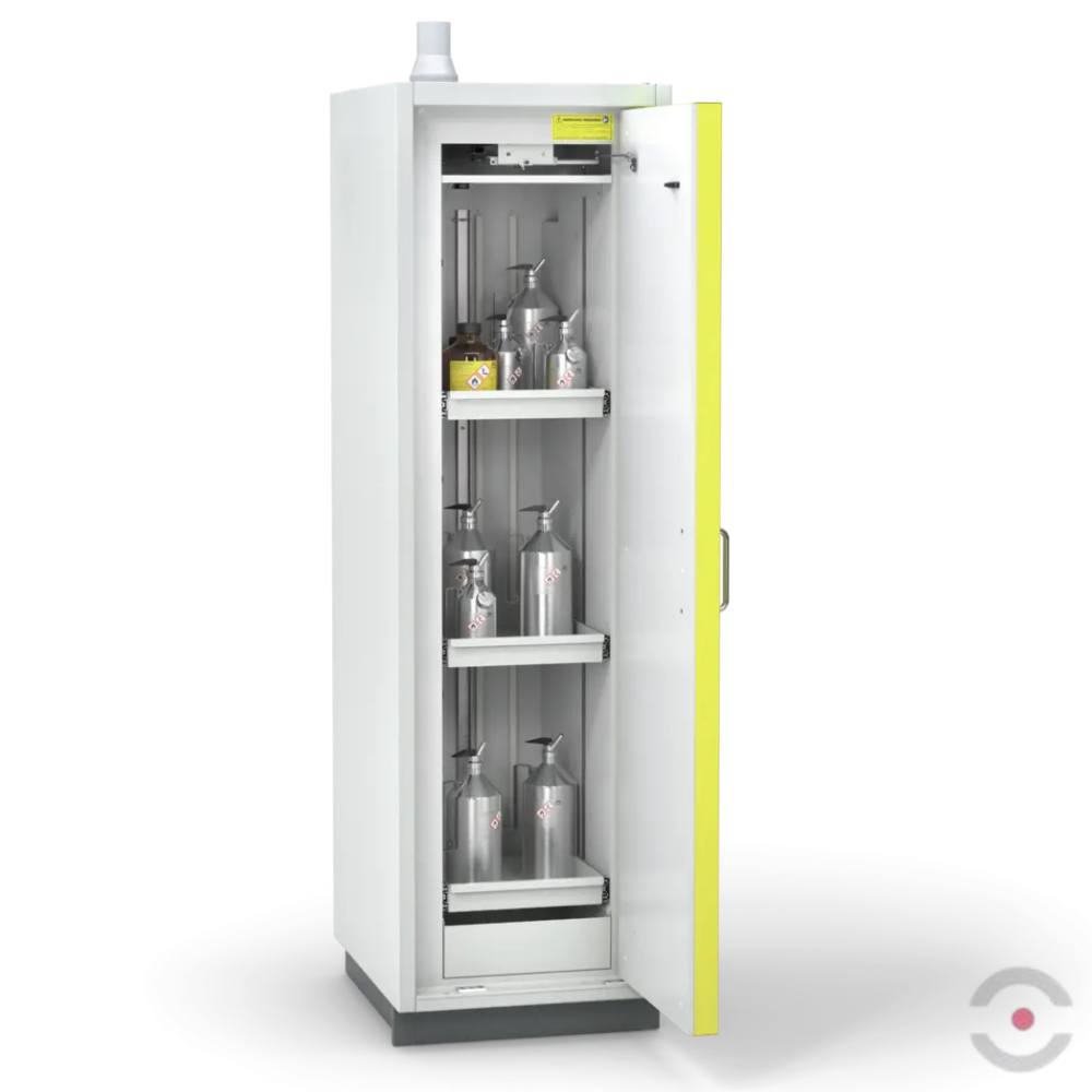 Szafa ognioodporna Topserw PRIME-90 ML, 3 półki wysuwane, drzwi CLA żółte, CLASSIC, 90 min