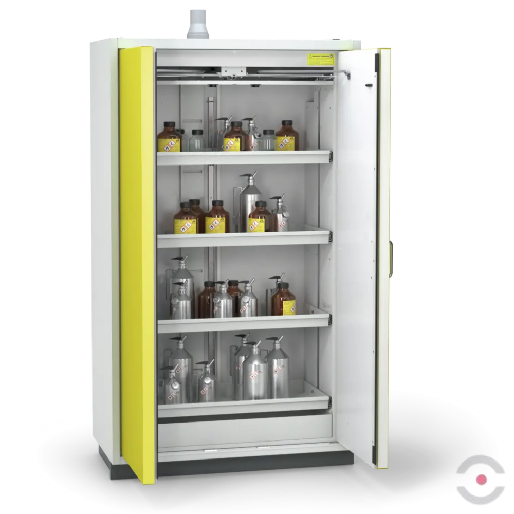 Szafa ognioodporna Topserw PRIME-90 XL, 4 półki wysuwane, drzwi CLA/O żółte, CLASSIC, 90 min