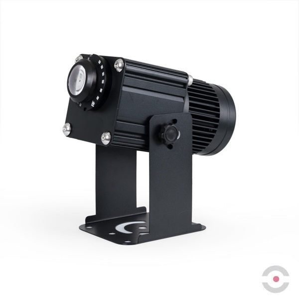 Projektor przemysłowy LED GOBO, 100W, optyka 18°, zewnętrzny, stały, 4 soczewki, IP65