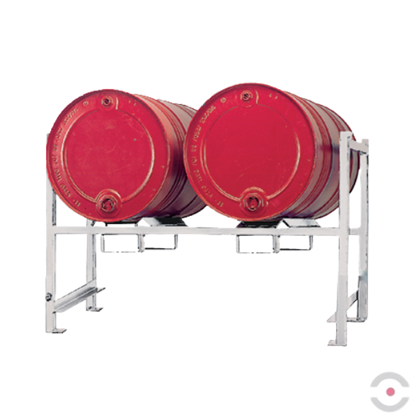 Regał piętrowy (STR-2) do wanny wychwytowej (WSP/E2), S*G*W 1390*650*790 mm, 2*200 l poziomo