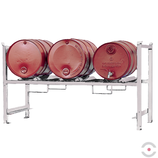 Regał piętrowy (STR-3) do wanny wychwytowej (WSP/E2), S*G*W 1390*650*790 mm, 3*60 l poziomo