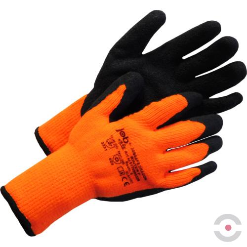 Rękawice ocieplane JobSafe Dragon Winter, rozmiar 10, ochrona przed zimnem (040), kolor pomarańczowy/czarny