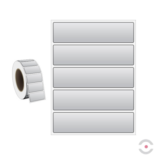 Etykiety o zwiększonej grubości RPL (taśma/sztuka), S*D 100*30 mm, 125 szt., szary