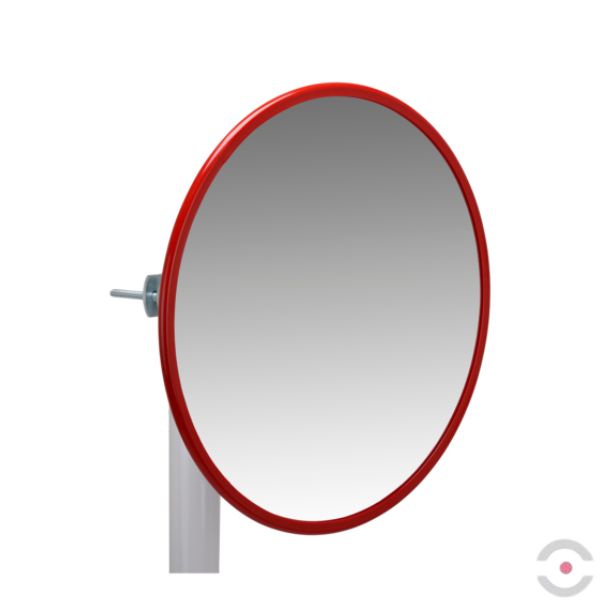 Lustro drogowe/przemysłowe Dancop, Riga, 50 cm, akryl, czerwone