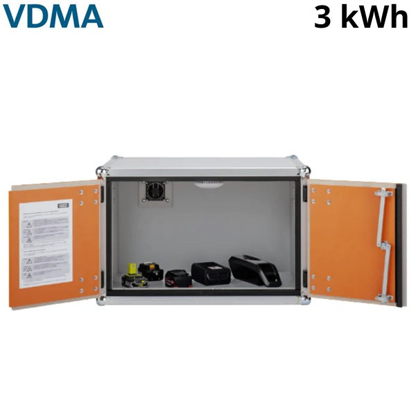 Szafa zabezpieczająca Topserw BATT S, składowanie baterii i akumulatorów, bez nóżek, 8/5, (VDMA 24994)