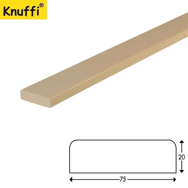 Elastyczny profil ostrzegawczo-ochronny Knuffi, typ S, beżowy, 1000 mm