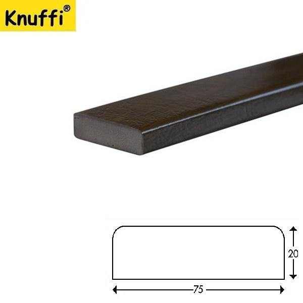 Elastyczny profil ostrzegawczo-ochronny Knuffi, typ S, drewno khaki, 1000 mm