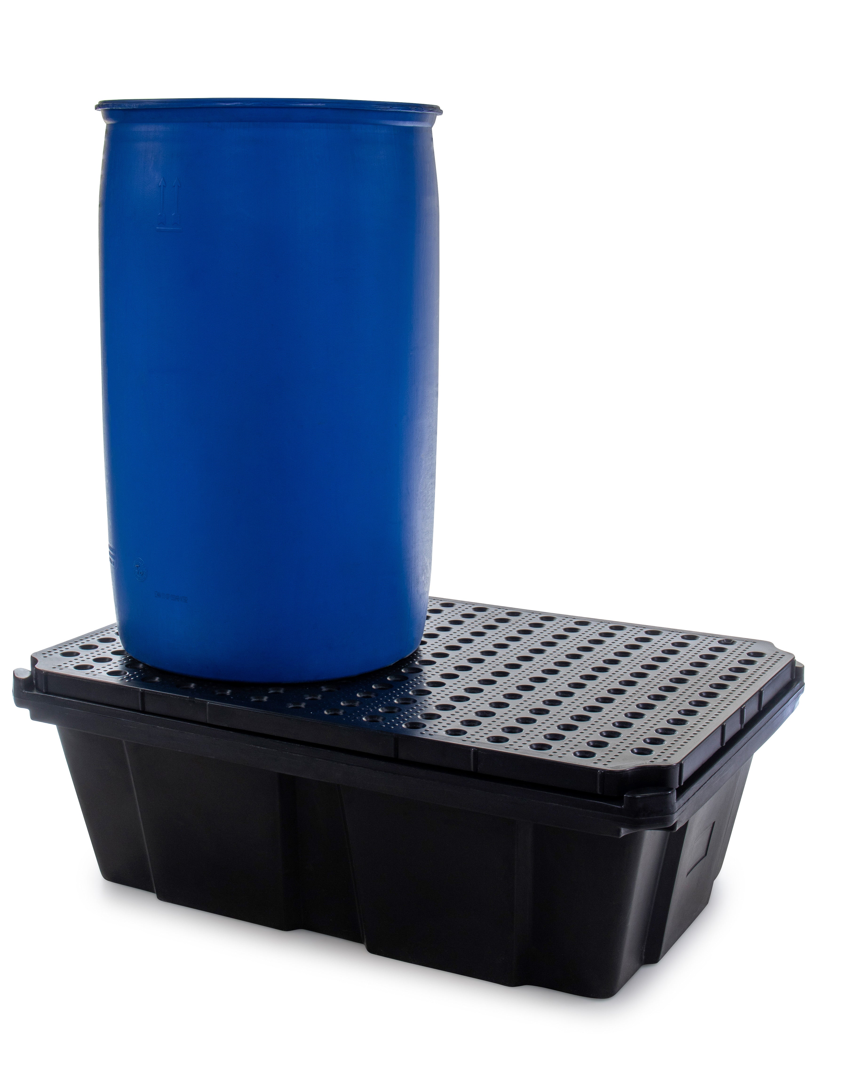 Wanna wychwytowa polietylenowa Topserw 230 l, beczka 1*200 l, kratownica, czarny, MEDIUM