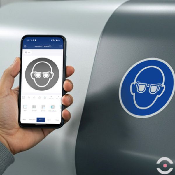 Przenośny system do tworzenia przemysłowych etykiet i znaków SMS 330, szer. druku do 81 mm, rozdz. 300 dpi