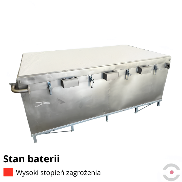 Pojemnik PG1 do transportu (ADR), składowania baterii Topserw, 2993 l, stal nierdzewna, wypełniacz PyroBubbles