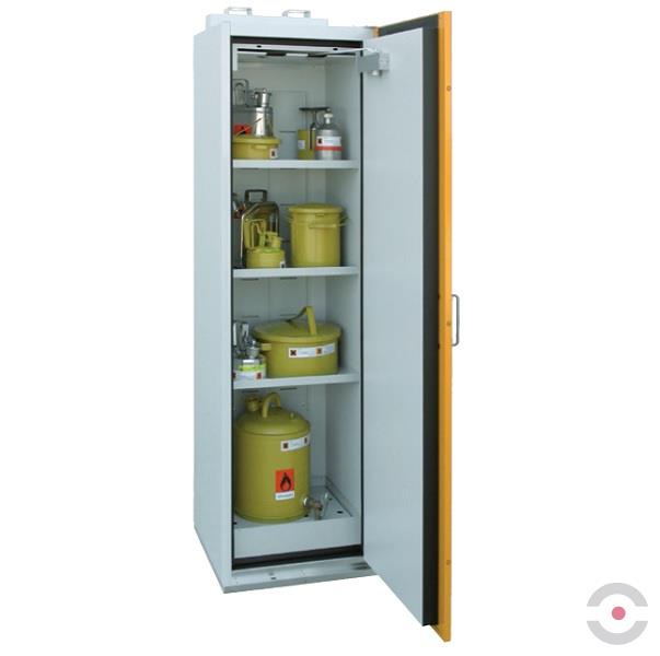 Szafa ognioodporna Topserw SAFE-90 M, 3 półki, stal nierdzewna, drzwi żółte, SiS, 90 min