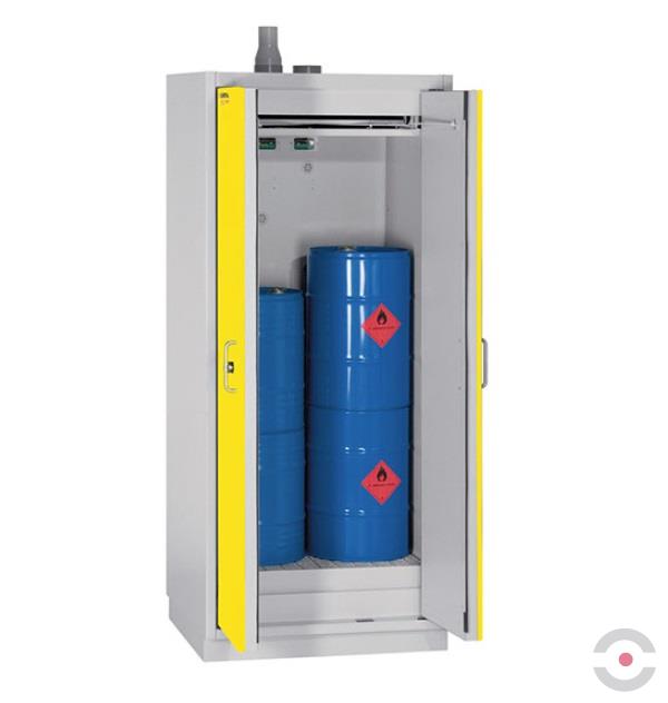Szafa ognioodporna Topserw DRUM-90 LL, beczka 60 l, drzwi CLA żółte, COMPACT, 90 min