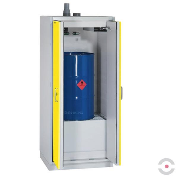 Szafa ognioodporna Topserw DRUM-90 LL-1, beczka 200 l, drzwi CLA żółte, COMPACT, 90 min