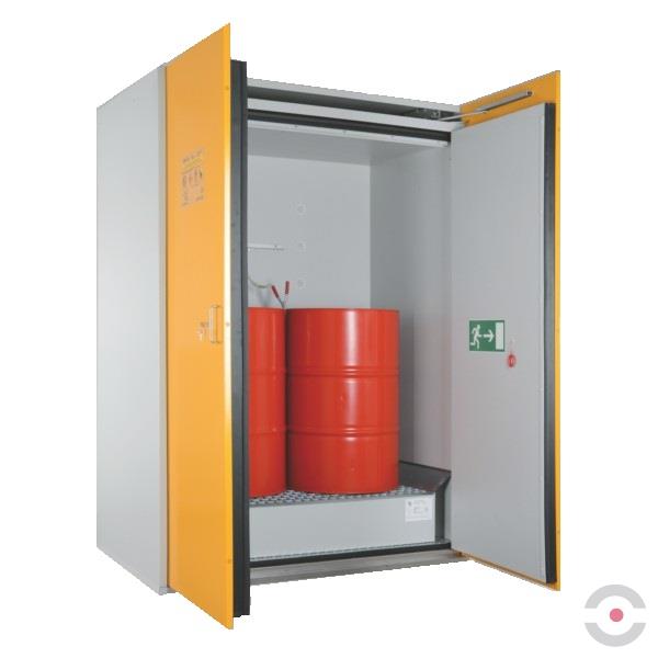 Wkład polietylenowy PE do misy ociekowej, szafa ogniodporna DRUM-90 XXL, beczka 2*200 l, pion, (FAS 90/1550)