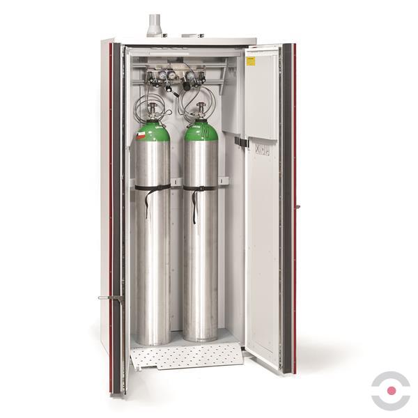 Szafa ognioodporna Topserw GAS-90 L, 2 butle, drzwi CLA czerwone, SUPREME, 90 min