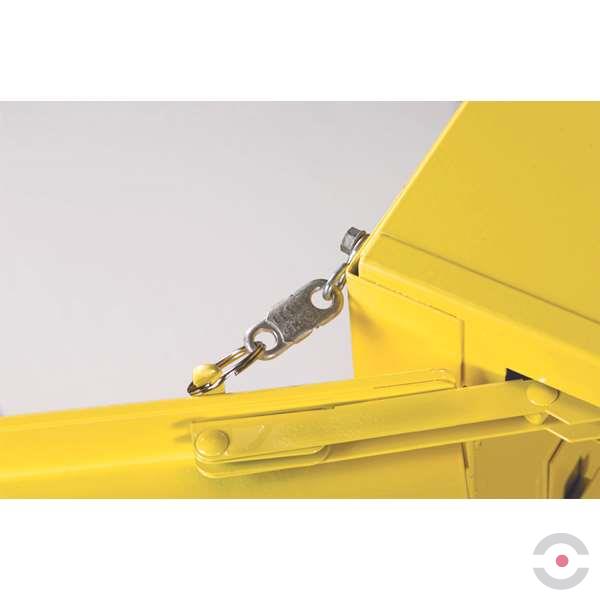 Szafa zabezpieczająca Slimline 83 l, samozamykacz, na materiały łatwopalne, 1-drzwiowa, żółty