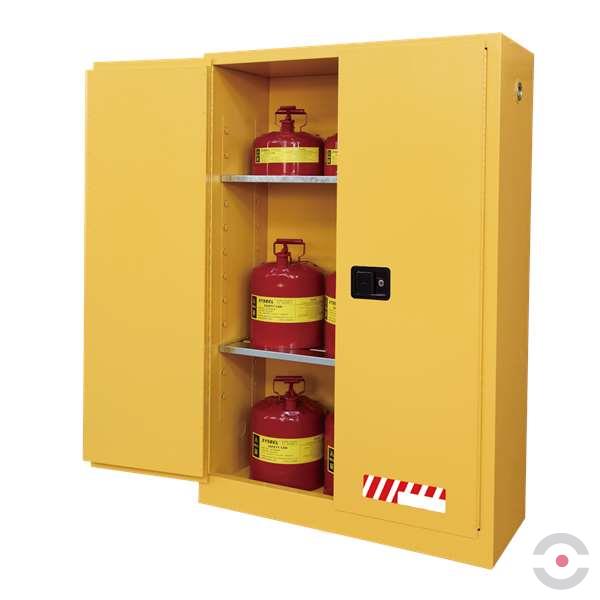 Szafa zabezpieczająca (palne) Topserw MODUS L, 170 l, 2-drzwiowa ZR, 2 półki, żółty