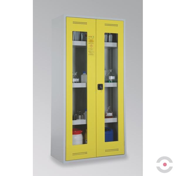 Szafa zabezpieczająca (trujące) Topserw MODUS L, 2-drzwiowa, CLA-GL żółte, 3 półki, CHS 950
