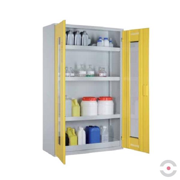 Szafa zabezpieczająca (trujące) Topserw MODUS XL, 2-drzwiowa, CLA-GL żółte, 3 półki, CHS 1200