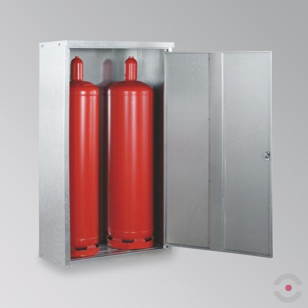 Szafka na butle gazowe K-GFS-B, 2*butla 33 kg, S*G*W 860*400*1435 mm, drzwi 1-skrzydłowe