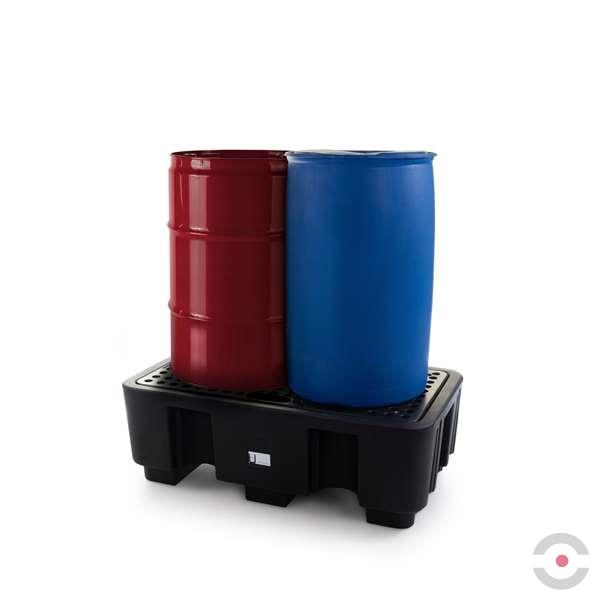 Wanna wychwytowa polietylenowa Topserw 250 l, beczka 2*200 l, kratownica, czarny, MEDIUM