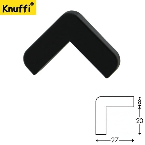 Zaślepka do profilu elastycznego Knuffi, typ E, czarna, 2 szt.