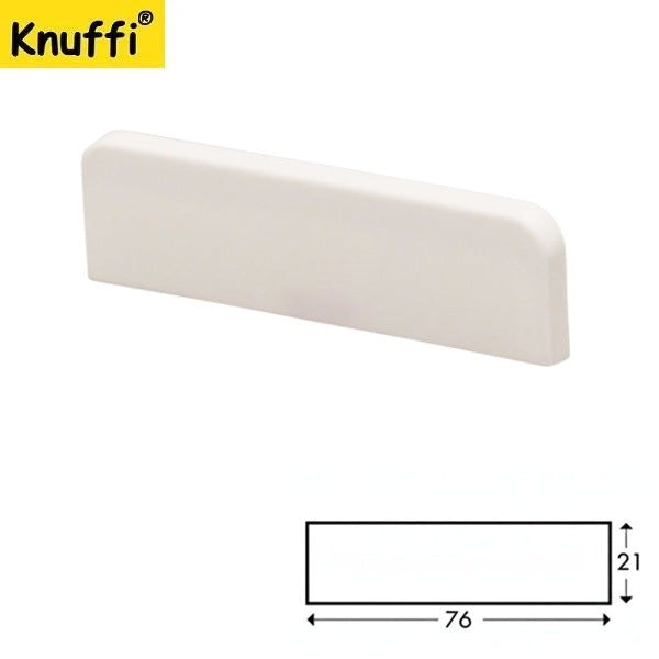 Zaślepka do profilu elastycznego Knuffi, typ S, biała, 2 szt.