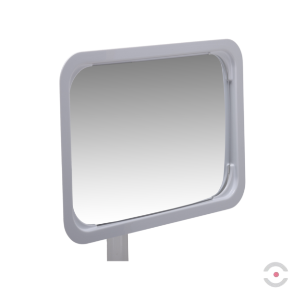 Lustro przemysłowe Dancop, Mont Blanc, 40*60 cm, akryl, białe